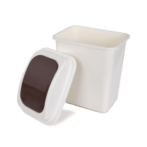20 30 liter swing top plastic trash can dustbin for home - Product Image 5