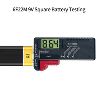 Probador de Baterías Universal BT-168 para Baterías AA, AAA, C, D, 9V, 1.5V, 3.7V, 18650, Herramienta Portátil para el Hogar