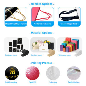 أكياس تسوق ورقية فاخرة بمقابض قابلة لإعادة التدوير لتغليف المكياج، قابلة للتخصيص - Product Image 5