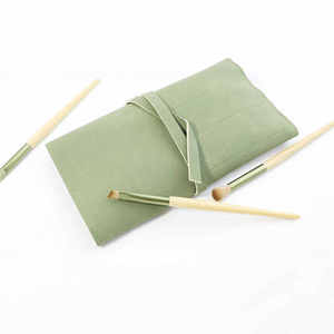 Custodia Portatile Professionale Personalizzata OEM ODM per Pennelli da Trucco, in Pelle, Resistente all'Acqua, Facile da Trasportare per la Conservazione - Product Image 1
