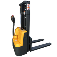 Forklift Straddle Stacker Elektrik Hidrolik YCMG 1.6m/2.5m/3m 1-1.5-1.2 Ton AWD Baterai Asam Timbal Ban Solid