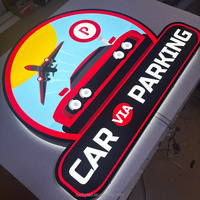 Letreros Electrónicos LED con Retroiluminación, Caracteres Luminosos Impermeables, Letrero con Logotipo Personalizado para Publicidad en Centros Comerciales, Parques y Empresas