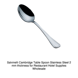 Cuchara de mesa Salvinelli Cambridge, acero inoxidable 18/10, 2 mm de grosor - Product Image 2