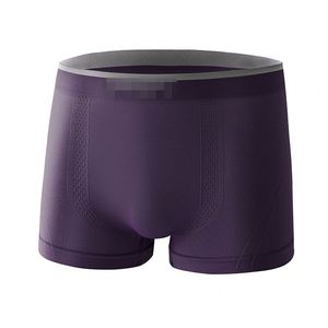 2023 New Seamless Large Size <b>Men's</b> Panties Soft Comfort High <b>Stretch</b> Boxer Panties Individually Packaged - Product Image 4