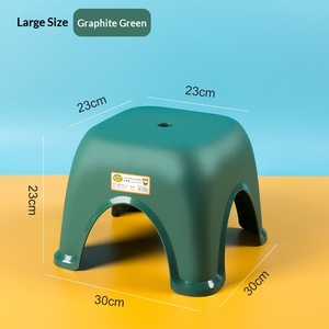 Plastic Small Stool Household Thickened Adult Kids Chair Anti Slip Bath Shower Stool For Bathroom And Toilet - Product Image 6