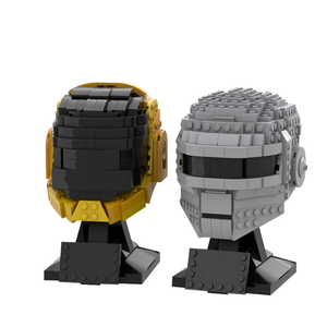 Funbuild juguete educativo <span class=keywords><strong>Daft</strong></span> <span class=keywords><strong>Punk</strong></span> casco colección MOC ladrillo conjunto modelo bloques de construcción Francia busto juguete de construcción - Product Image 4