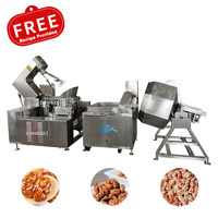 Machine caramélisée de noisettes commerciales à haute production Machine de revêtement de friture de sucre de noix de haricots de chauffage électrique