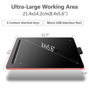 Tablette graphique numérique pour <span class=keywords><strong>dessin</strong></span> et écriture avec stylet sans batterie, compatible Windows, <span class=keywords><strong>Mac</strong></span> et Android - Product Image 3