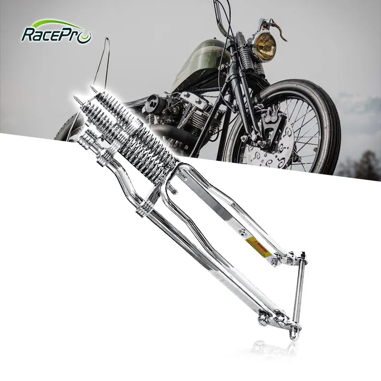 XKH B07M95Y46J Compatible with 20 2 Under Chrome bLACK Springer Front End With Axle Kit Harley Chopper Bobber 