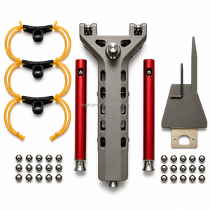 หนังสติ๊กกึ่งอัตโนมัติพร้อมแม็กกาซีน โครงอะลูมิเนียมอัลลอยด์ CNC อุปกรณ์ฝึกซ้อมยิงเป้ากลางแจ้ง - Product Image 1