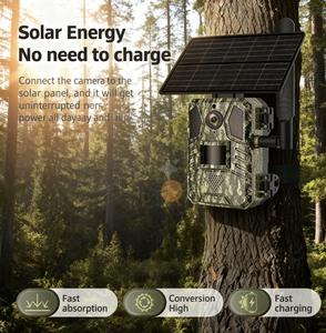 Ucon 3MP 4W Gece Görüşlü Hızlı Hareket Algılama Özellikli Güneş Enerjili 4G Avlanma ve Yaban Hayatı İzleme için Akıllı Kablosuz Gizli Kamera Sistemi - Product Image 2