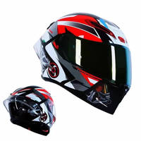 Casco de Motociclismo de Carreras al por Mayor de Fábrica, Nuevo Diseño, Casco Integral de Tiburón, Material ABS, Seguridad Primero, Precio Económico