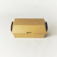 Boîte de restauration jetable empilable pour burgers en carton ondulé, fabriquée à partir de matériaux recyclés écologiques, pour commande en gros
