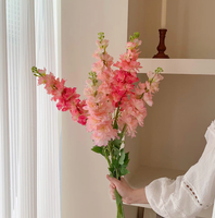 Bunga Buatan Kupu-kupu Besar Bahan Plastik Rangkaian Pernikahan Serbaguna Penghias Vas Phalaenopsis Hydrangea Mawar Segar