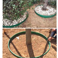 Ceinture de clôture de bordure d'herbe de 10cm chemins d'isolation de pelouse en plastique noir vert pour définir la bordure de jardin