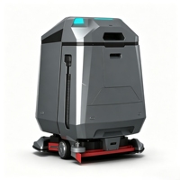 Robot de nettoyage de sols autonome industriel, machine de balayage et de lavage pour entrepôt, usine, usage commercial, efficacité 2400/h
