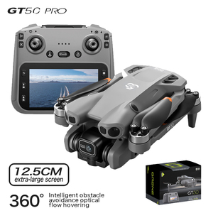 Drone GPS GT50 4k à double caméra FPV avec évitement d'obstacles, flux optique, écran, télécommande, moteur sans balais, pliable, quadricoptère RC - Product Image 1