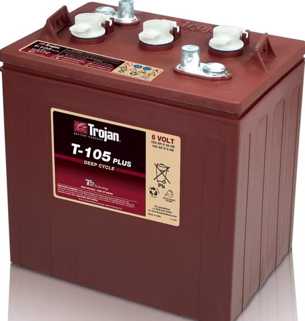 8V 170ah 6V 225ah Trojan Batter T-875 /T-105 Tro-jan T105 Battery 6V 225ah Deep Cycle Flooded Type for Golf Cart Club Car