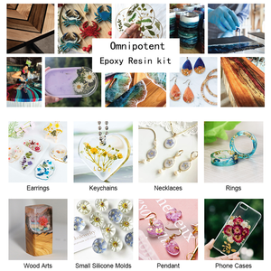 طقم راتنج إيبوكسي سريع الجفاف ومقاوم للحرارة لأعمال الصب والطلاء والفنون والحرف اليدوية والمجوهرات وطاولات الخشب وحفظ الزهور - مكون من جزأين - Product Image 5