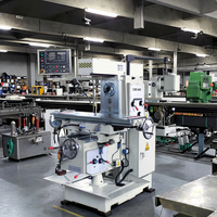 UM1460 Horizontale Fräsmaschine Hochpräzise Metallbearbeitungsanlage 220V/380V ISO40/ISO50 Spindelkonus Mittelschwere Ausführung für Fabriken