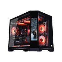 EATX PC Case Full Tower Mid Tower Compatible Gaming Computer Case High Airflow Tempered Glass PC Chassis