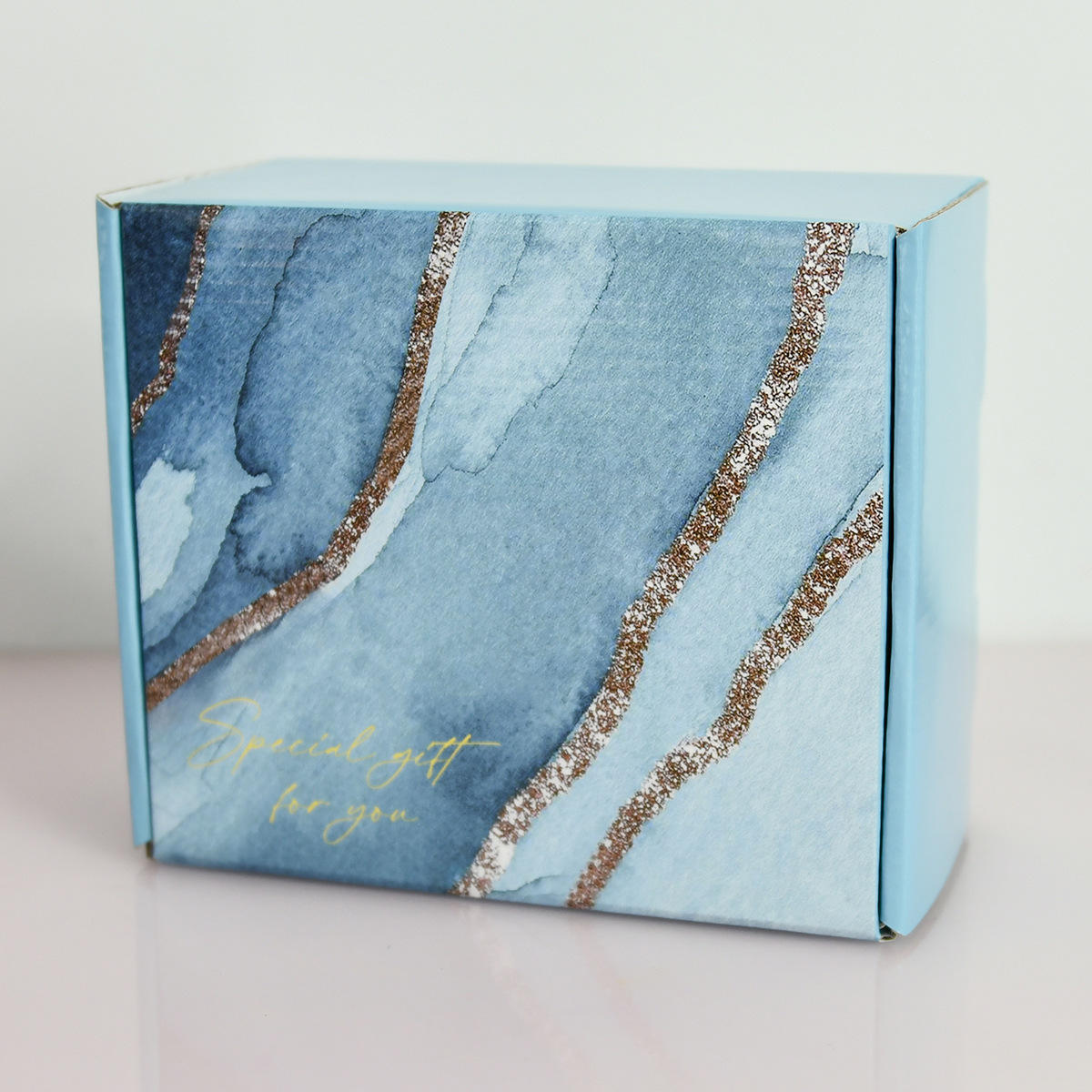 Green Marbling Aircraft Box 19*16.5 * 9.5cm