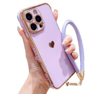 Funda Protectora para Iphone17promax con Corazón Electrochapado Lateral, Protección Anticaídas en las Cuatro Esquinas, Fundas Suaves - Product Image 5