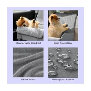 Asiento de Coche Multifuncional para Mascotas, Plegable con Cojín Extraíble, Forro de Felpa Lavable, Viajes Seguros para Perros Pequeños, Dueños Urbanos - Product Image 5