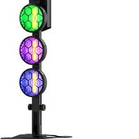 Projecteur de scène rétro LED RGBW DMX512 à six têtes verticales, sur pied en nid d'abeille, pour DJ, club, mariage, théâtre, spectacle, événement