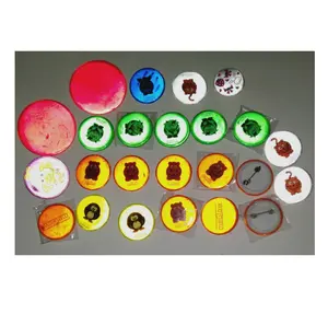 China manufacturer custom hi vis logo printed acrylic reflect pvc plastic metal glow badge pin safety reflective buttons badges