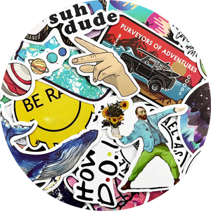 Pegatina troquelada de Anime de dibujos animados personalizada a prueba de agua, diseña tu LOGOTIPO, perfecto para decoración de portátiles, equipajes y ventanas - Product Image 2