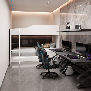 Litera de cápsula espacial para dormitorio, <span class=keywords><strong>Hostal</strong></span> juvenil y apartamento, cama de hotel de deportes electrónicos para habitaciones estándar hechas de MDF - Product Image 5