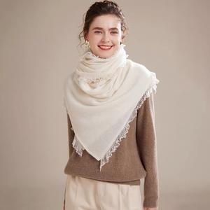 Dames Dames Breed Zacht Warm Massief Wit Zwart Rood Gebreid Dun Licht Winter 100% Merino Wollen Sjaal <span class=keywords><strong>Cape</strong></span> - Product Image 1