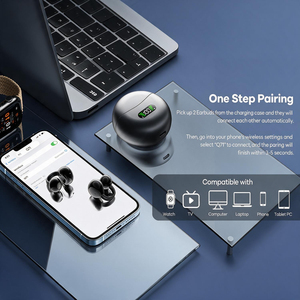 Autres appareils électroniques grand public : Écouteurs sans fil portables avec étui de charge, appairage en une étape, portée de 10 m pour la marche et le yoga - Product Image 2