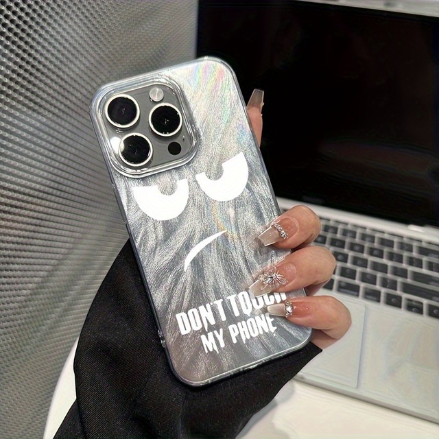 Fun Angry Expressions for iPhone 7 8 Plus X Xr Xs 11 12 13 14 15 16 17 Pro Max Don't Touch My Phone TPU Phone Case