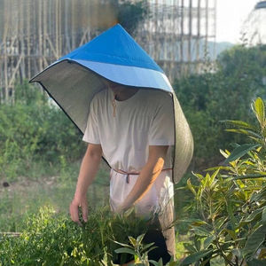 Sombreros de sol con aislamiento térmico de ala ancha, gorra para recolección de té, visera resistente al sol y a los rayos UV, gorra para exteriores, agricultura en seco y plantación - Product Image 4