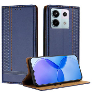 Étui portefeuille magnétique à rabat pour téléphone Redmi <span class=keywords><strong>Note</strong></span> 13 Pro Plus 5G 12 Turbo 11 11T 10 4G Flip Frame Photo Cover - Product Image 1