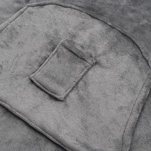 <span class=keywords><strong>Pull</strong></span> imprimé douillet pour femme, sweat à capuche oversize, couverture portable avec manches, en <span class=keywords><strong>polaire</strong></span> - Product Image 3