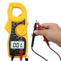 Multimeter Digital Merah MT87, Clamp Meter Arus, Penjepit Arus AC DC, Penguji Tegangan