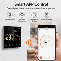 Termostato de Pared con Pantalla Táctil LCD de Ahorro de Energía, WiFi, Aplicación Tuya, Calefacción por Suelo/Caldera, Electrodoméstico Inteligente para el Hogar
