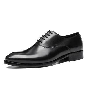 Chaussures habillées pour hommes de qualité luxueuse, style italien, en cuir, à lacets, chaussures Oxford pour mariage, chaussures artisanales, respirantes et durables - Product Image 6