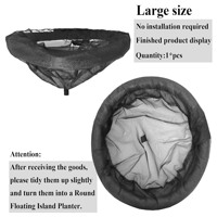 Filet flottant de 80 cm pour bassin, barrière végétale pour poissons, protection des plans d'eau de jardin