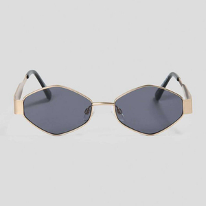 2025 Luxury Design Women Men Hexagonal Shades Polygon Shape Sun Glasses Custom Logo Wholesale Fashion Metal Frame Sunglasses - Product Image 6