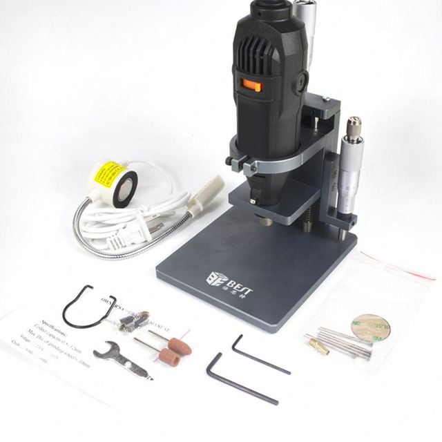For IphoneDismantle Tool Mobile Screen and Hard Drive IC Polishing Machine with Steel Ring Chip Platform and Camera