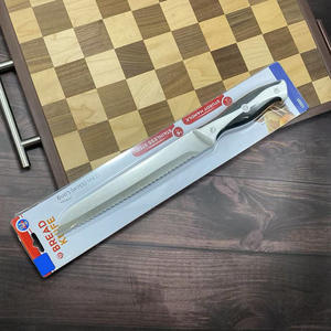 Cuchillo para pan de acero inoxidable de 8 pulgadas hecho a mano, sierra de arco de masa fermentada, hoja dentada para pastel de <span class=keywords><strong>cocina</strong></span> - Product Image 2
