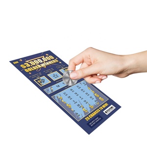 Lottery Vendor Hot Full Color Print Lottery Game Tickets Custom <b>Pattern</b> Anti-counterfeiting Confidential Design Lottery Tickets - Product Image 4