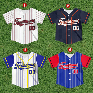 Custom Children's Youth Baseball Jersey Printed Club Number Breathable Shorts Sportswear Uniform Birthday Gift Shirts Plus Size - Product Image 2