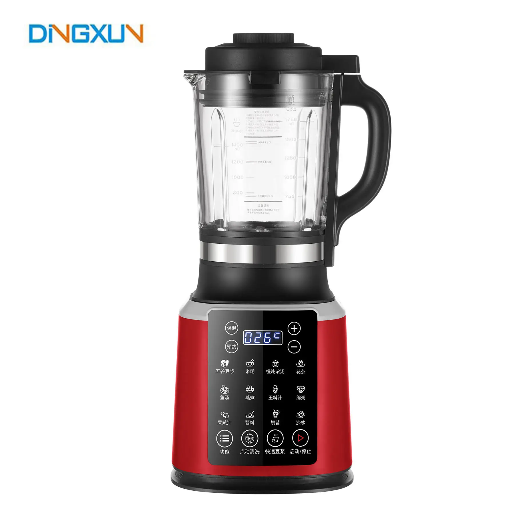 1000W 1750ml New Home súp Maker tự động đa chức năng máy xay sinh tố thương mại máy xay sinh tố Máy ép trái cây sữa đậu nành Maker Mixer