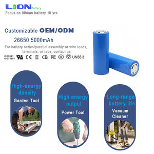 Envío Rápido, Batería Lifepo4 3.7V <span class=keywords><strong>3.6v</strong></span> 5000mah 26650, Celda de Batería de Iones de Litio para Herramientas Eléctricas/Batería de Scooter Eléctrico - Product Image 1