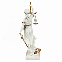 Statue personnalisée en fibre de verre en résine Sculpture pure et sacrée déesse de la justice